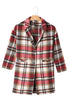 Plaid Button Up Lapel Jacket